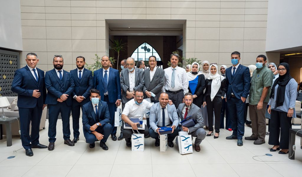 The ceremony honoring graduate cardiologists from the Arab African Academy for Postgraduate Studies