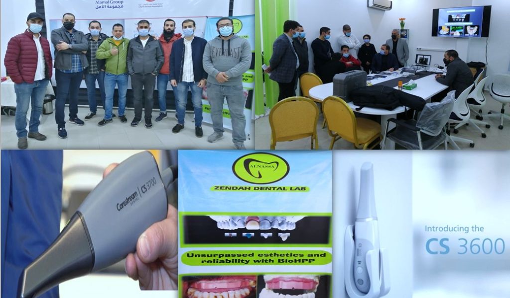 In coordination with the Libyan Dental Association, a workshop sponsored by Al-Amal Group for the Intra Oral Scanner CS3600 & CS3700 (Carestream Dental) with the Zendah laboratory.