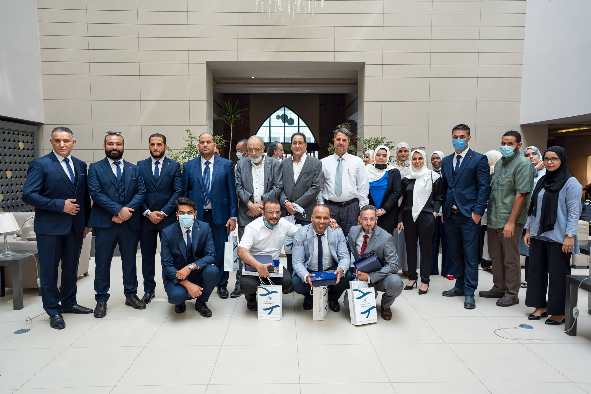 The ceremony honoring graduate cardiologists from the Arab African Academy for Postgraduate Studies